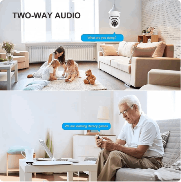 How to use Light Socket Security Camera