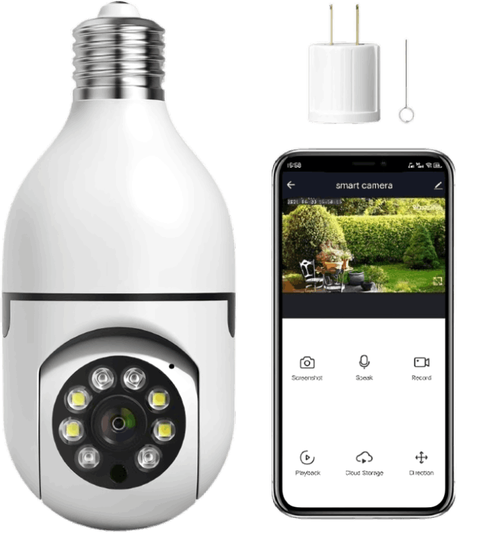Light Socket Security Camera
